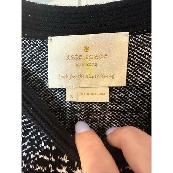 Kate Spade Out West Mod Plaid Knit Sweater Swing Dress Size Small OUMU1094 - Picture 9 of 13